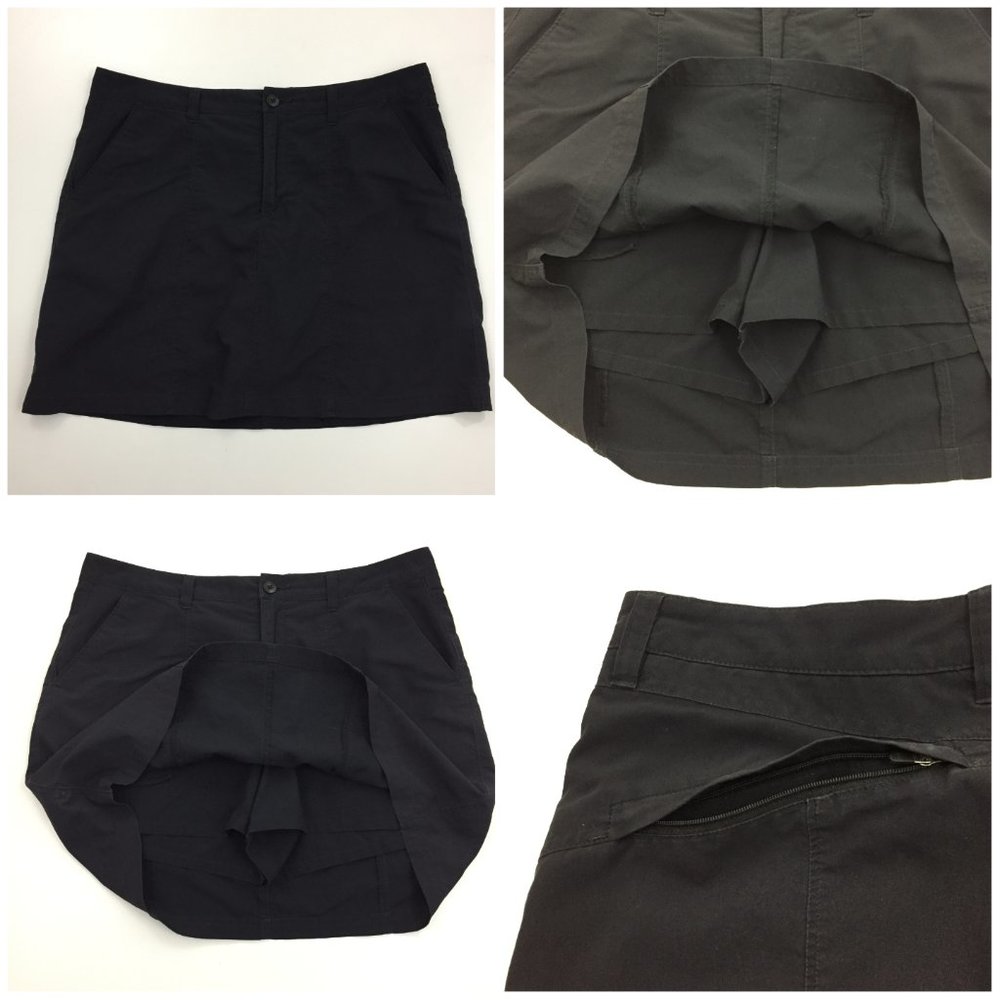 PATAGONIA Black Zip Pockets Active Wear Skorts
